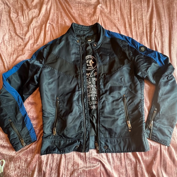 DIESEL NAVY JACKET - Picture 1 of 9
